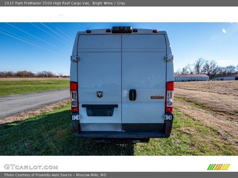 Bright White / Gray 2015 Ram ProMaster 3500 High Roof Cargo Van