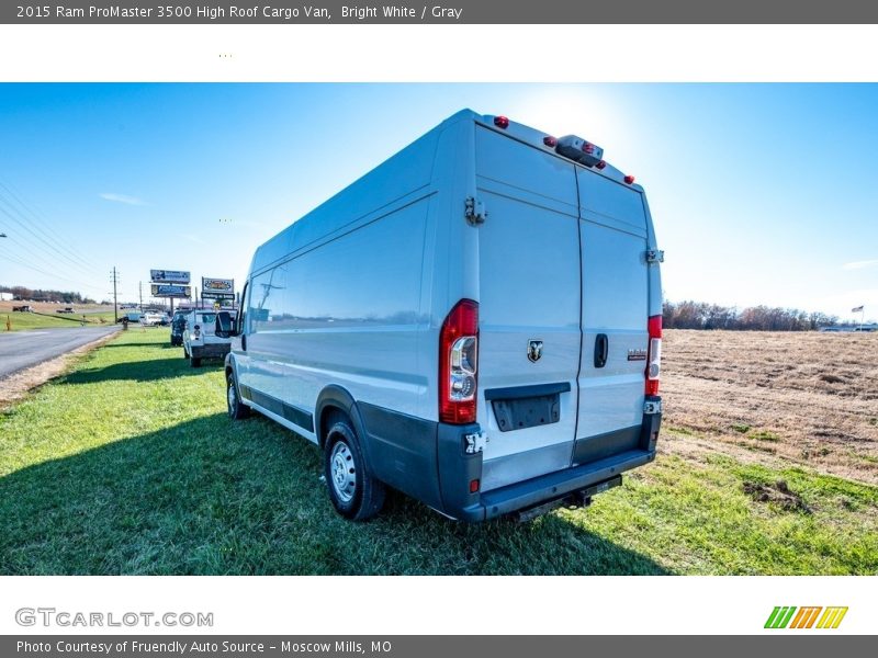 Bright White / Gray 2015 Ram ProMaster 3500 High Roof Cargo Van