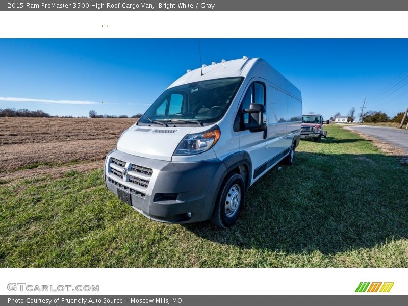Bright White / Gray 2015 Ram ProMaster 3500 High Roof Cargo Van