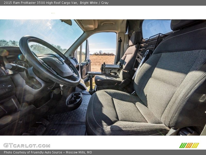 Bright White / Gray 2015 Ram ProMaster 3500 High Roof Cargo Van