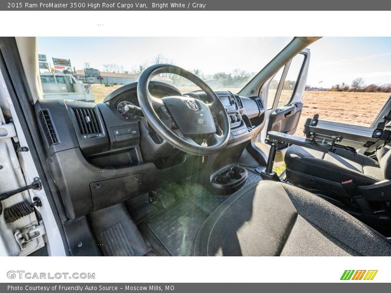 Bright White / Gray 2015 Ram ProMaster 3500 High Roof Cargo Van