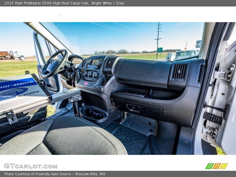 Bright White / Gray 2015 Ram ProMaster 3500 High Roof Cargo Van