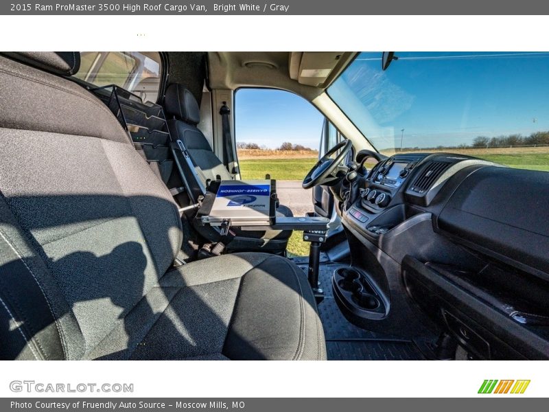 Bright White / Gray 2015 Ram ProMaster 3500 High Roof Cargo Van