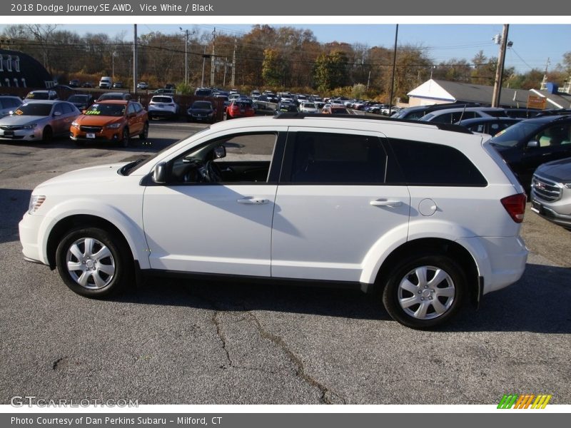 Vice White / Black 2018 Dodge Journey SE AWD