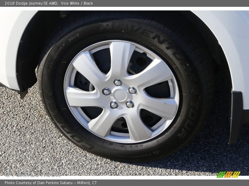 Vice White / Black 2018 Dodge Journey SE AWD