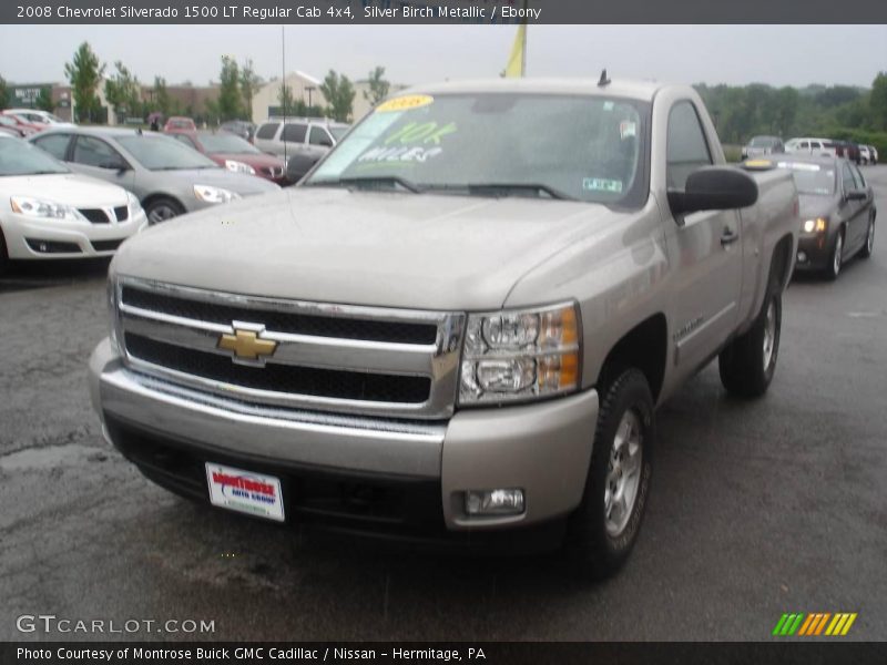 Silver Birch Metallic / Ebony 2008 Chevrolet Silverado 1500 LT Regular Cab 4x4