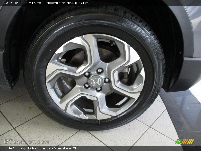 Modern Steel Metallic / Gray 2019 Honda CR-V EX AWD