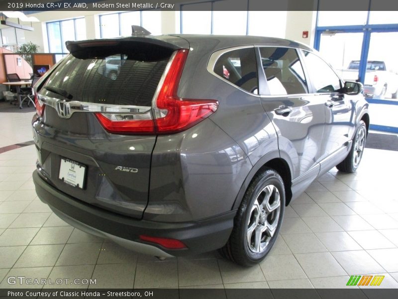 Modern Steel Metallic / Gray 2019 Honda CR-V EX AWD