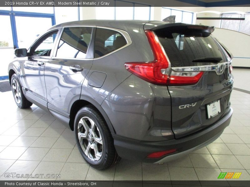Modern Steel Metallic / Gray 2019 Honda CR-V EX AWD