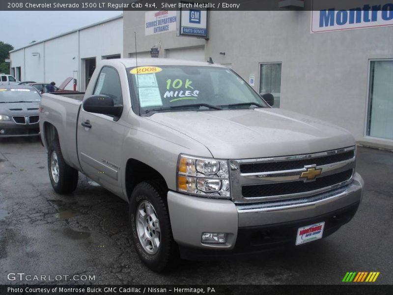 Silver Birch Metallic / Ebony 2008 Chevrolet Silverado 1500 LT Regular Cab 4x4