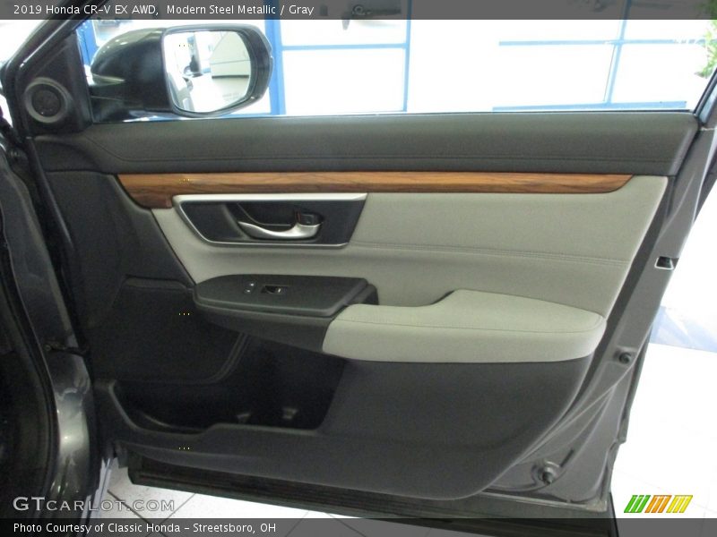 Modern Steel Metallic / Gray 2019 Honda CR-V EX AWD