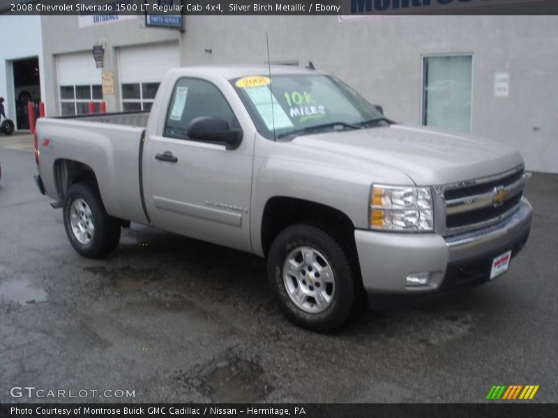 Silver Birch Metallic / Ebony 2008 Chevrolet Silverado 1500 LT Regular Cab 4x4