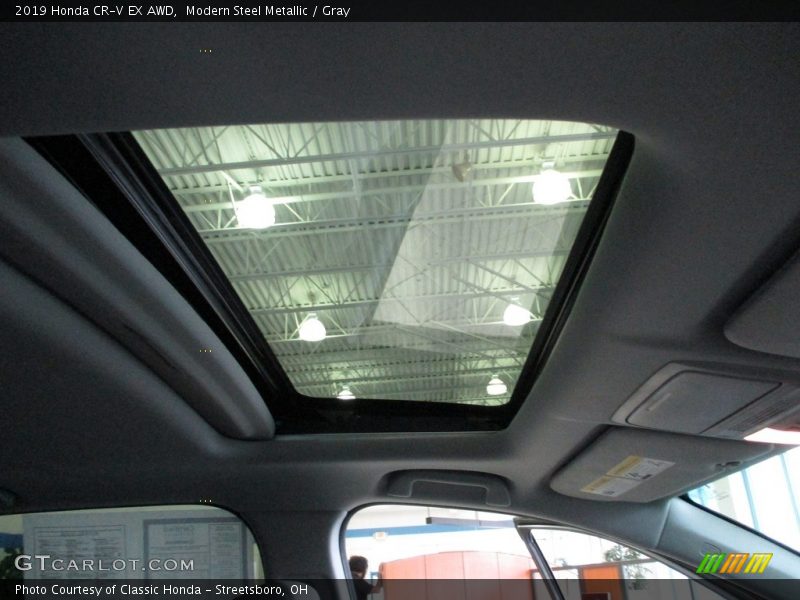 Modern Steel Metallic / Gray 2019 Honda CR-V EX AWD