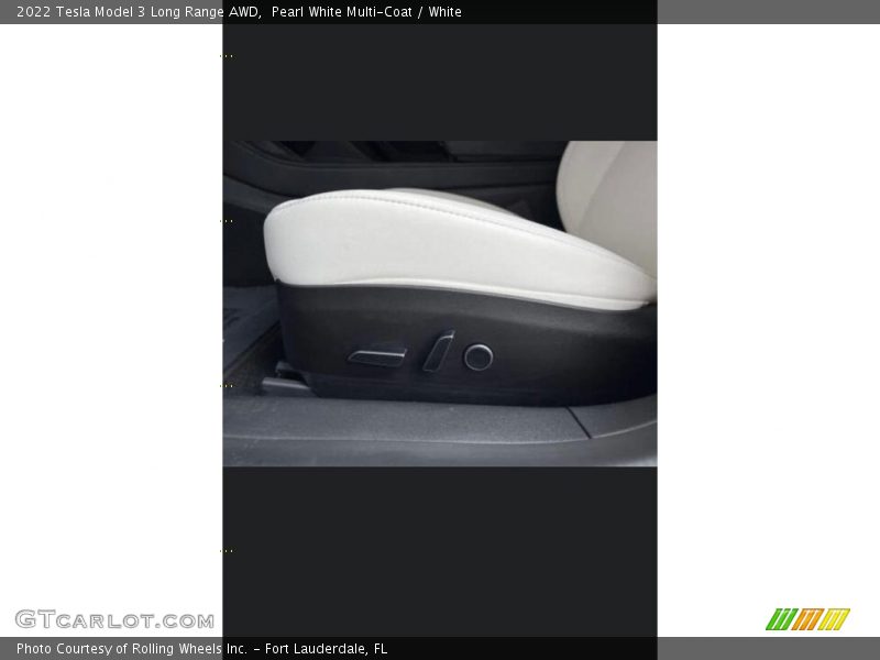Pearl White Multi-Coat / White 2022 Tesla Model 3 Long Range AWD