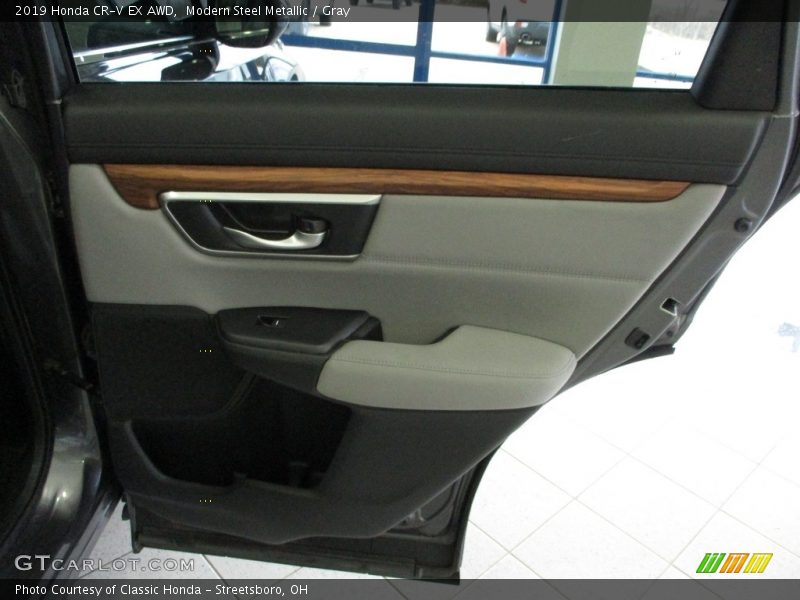 Modern Steel Metallic / Gray 2019 Honda CR-V EX AWD