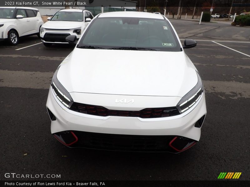 Snow White Pearl / Black 2023 Kia Forte GT