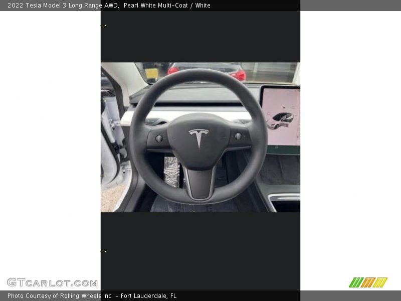 Pearl White Multi-Coat / White 2022 Tesla Model 3 Long Range AWD