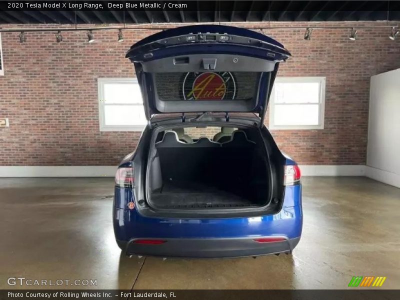 Deep Blue Metallic / Cream 2020 Tesla Model X Long Range