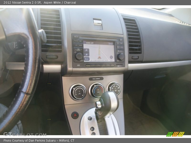 Aspen White / Charcoal 2012 Nissan Sentra 2.0 SR