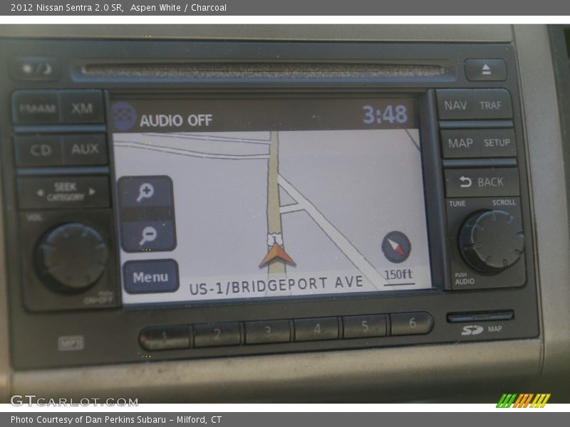 Aspen White / Charcoal 2012 Nissan Sentra 2.0 SR