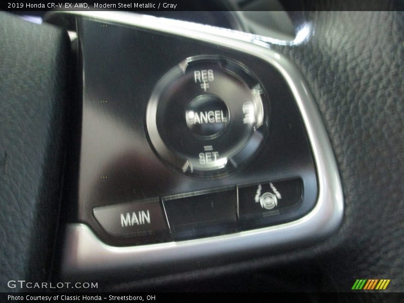 Modern Steel Metallic / Gray 2019 Honda CR-V EX AWD