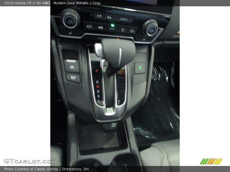 Modern Steel Metallic / Gray 2019 Honda CR-V EX AWD
