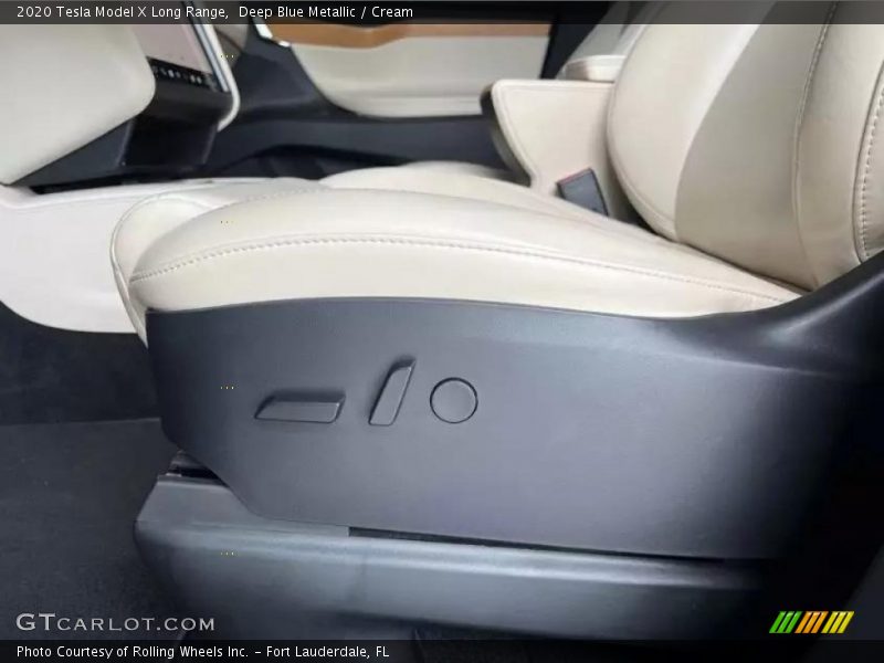 Deep Blue Metallic / Cream 2020 Tesla Model X Long Range