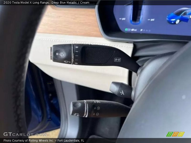 Deep Blue Metallic / Cream 2020 Tesla Model X Long Range