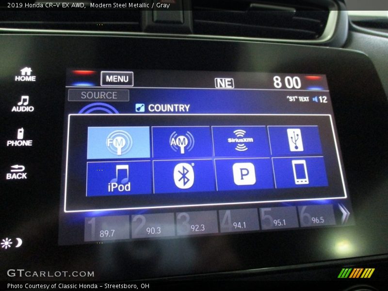 Modern Steel Metallic / Gray 2019 Honda CR-V EX AWD