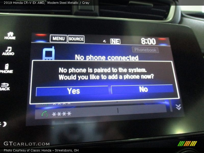 Modern Steel Metallic / Gray 2019 Honda CR-V EX AWD