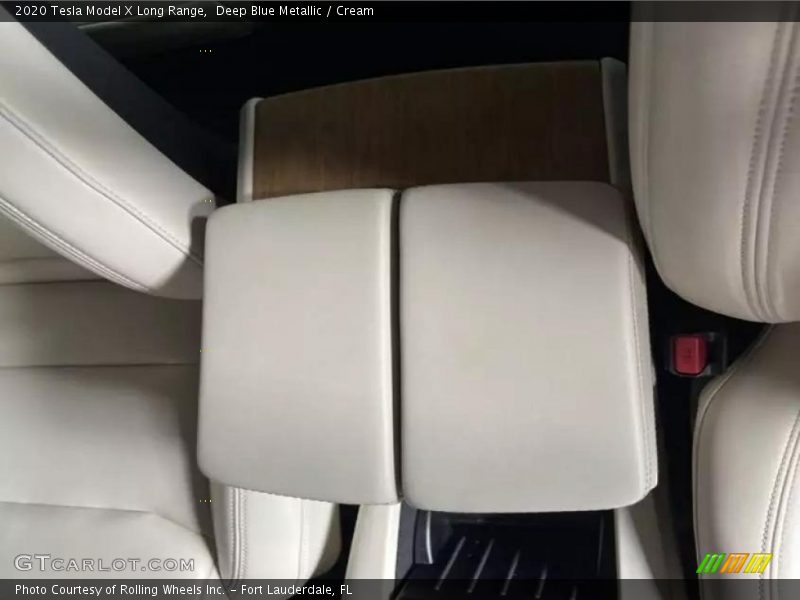 Deep Blue Metallic / Cream 2020 Tesla Model X Long Range