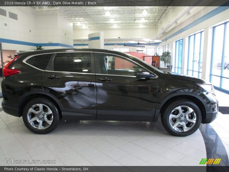 Dark Olive Metallic / Black 2019 Honda CR-V EX AWD