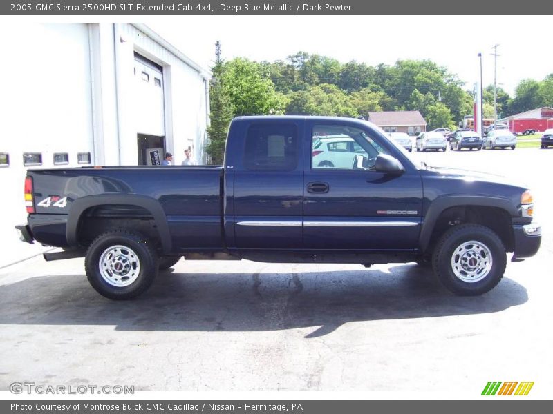 Deep Blue Metallic / Dark Pewter 2005 GMC Sierra 2500HD SLT Extended Cab 4x4