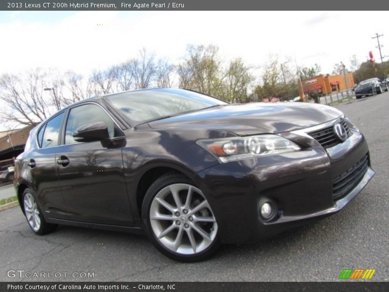 Fire Agate Pearl / Ecru 2013 Lexus CT 200h Hybrid Premium