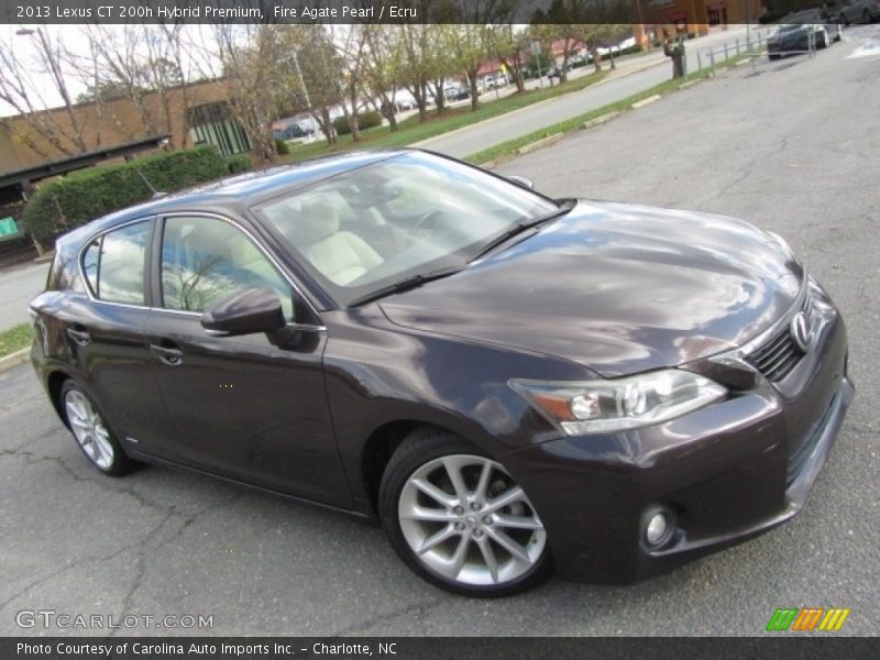 Fire Agate Pearl / Ecru 2013 Lexus CT 200h Hybrid Premium