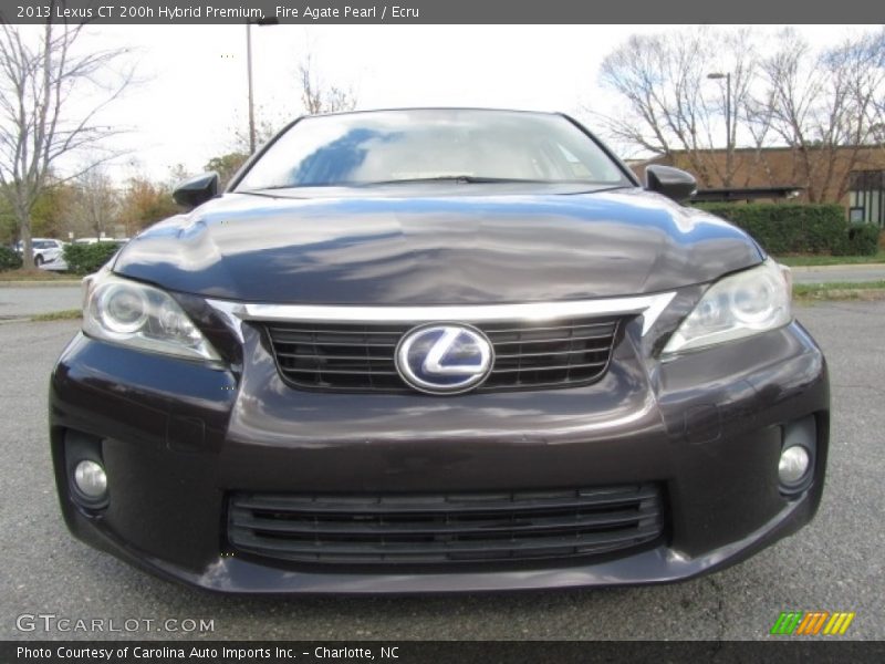 Fire Agate Pearl / Ecru 2013 Lexus CT 200h Hybrid Premium