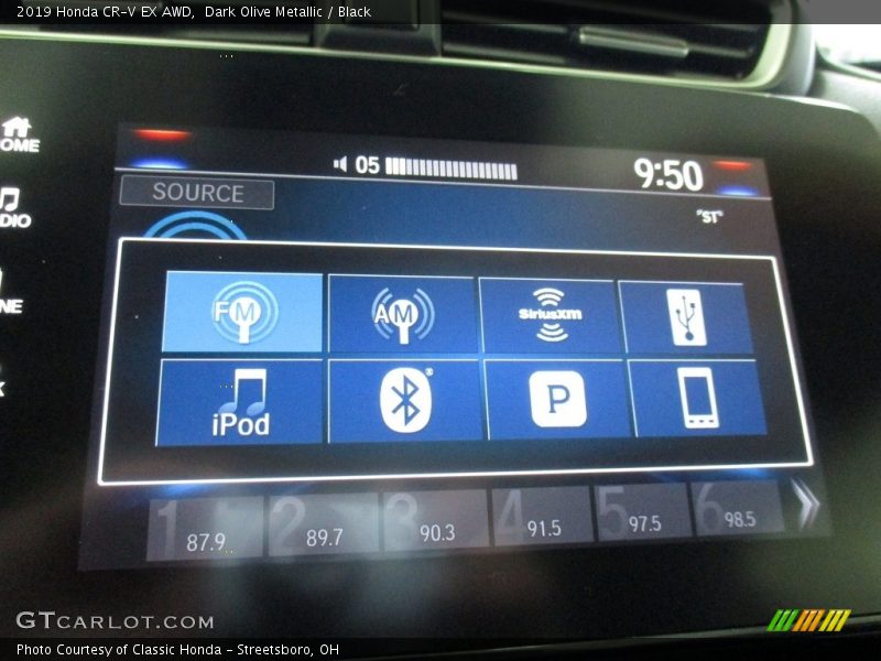 Dark Olive Metallic / Black 2019 Honda CR-V EX AWD