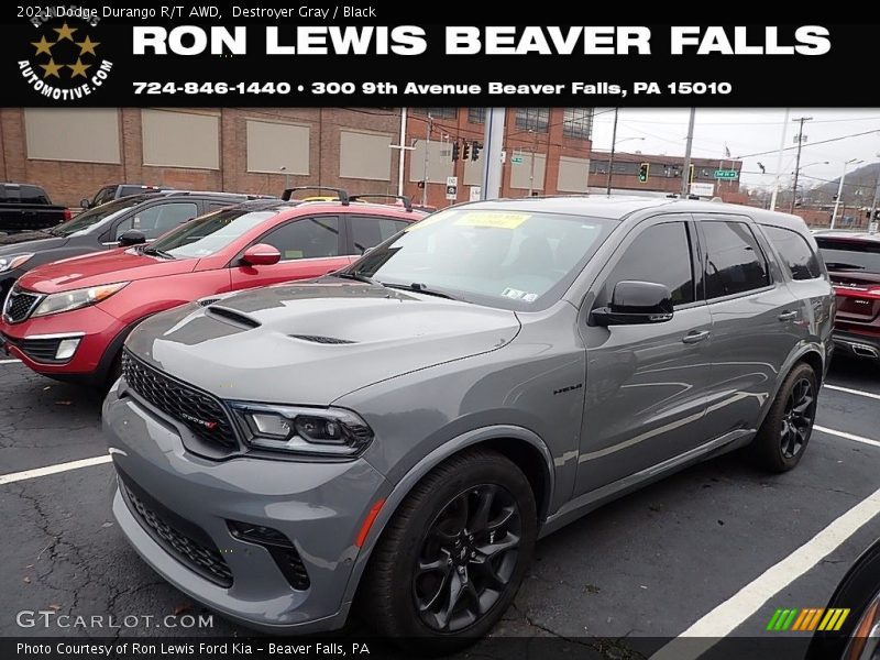 Destroyer Gray / Black 2021 Dodge Durango R/T AWD