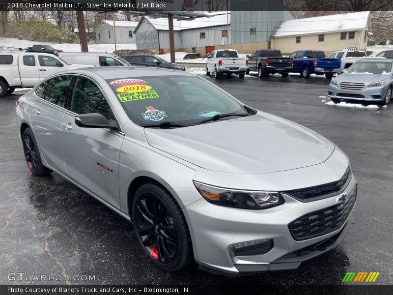 Silver Ice Metallic / Jet Black 2018 Chevrolet Malibu LT