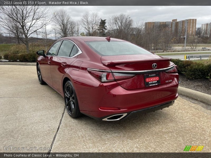 Matador Red Mica / Black 2023 Lexus ES 350 F Sport