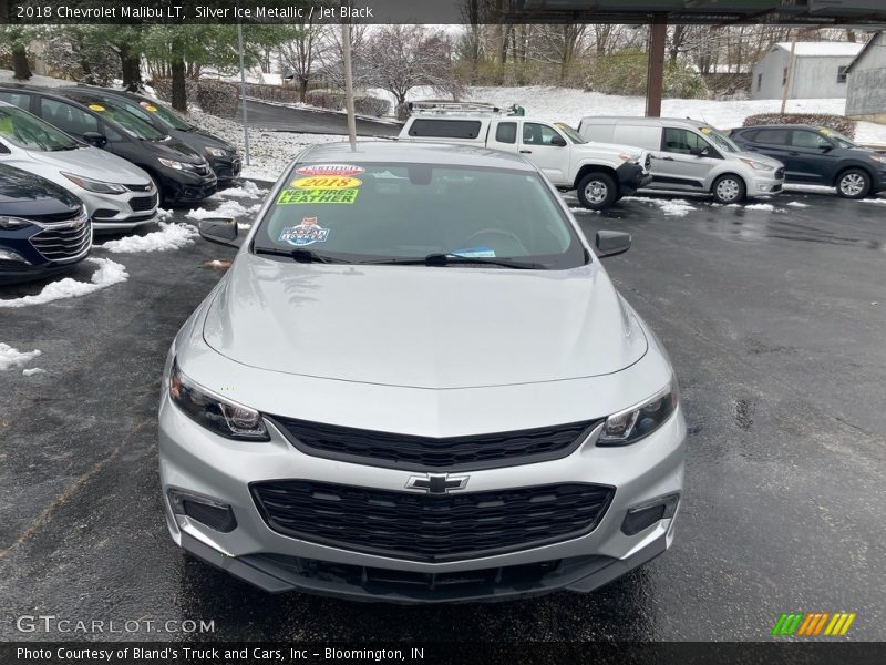 Silver Ice Metallic / Jet Black 2018 Chevrolet Malibu LT