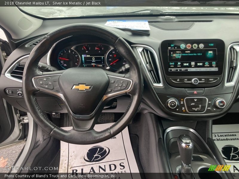 Silver Ice Metallic / Jet Black 2018 Chevrolet Malibu LT