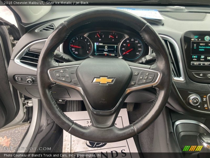 Silver Ice Metallic / Jet Black 2018 Chevrolet Malibu LT