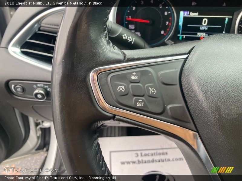 Silver Ice Metallic / Jet Black 2018 Chevrolet Malibu LT
