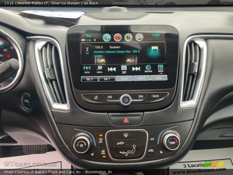 Silver Ice Metallic / Jet Black 2018 Chevrolet Malibu LT