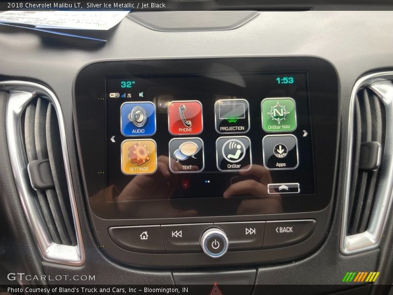Silver Ice Metallic / Jet Black 2018 Chevrolet Malibu LT