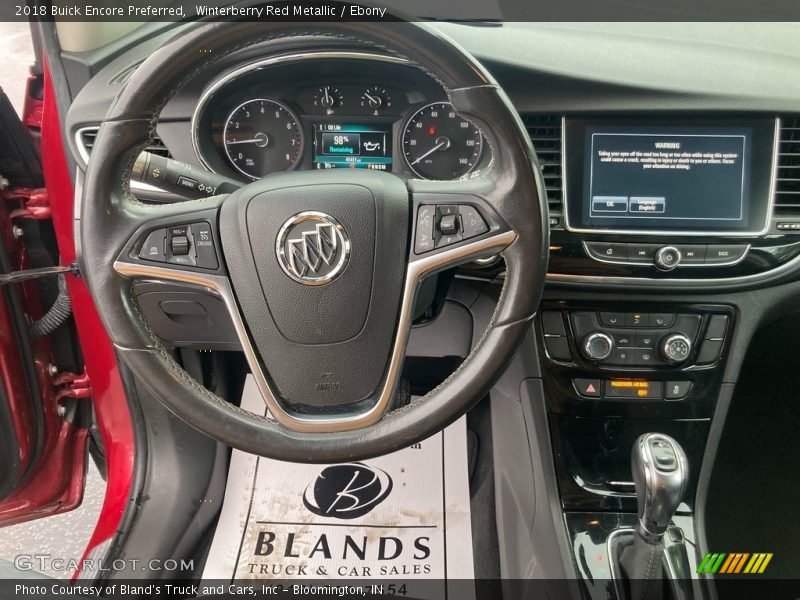 Winterberry Red Metallic / Ebony 2018 Buick Encore Preferred