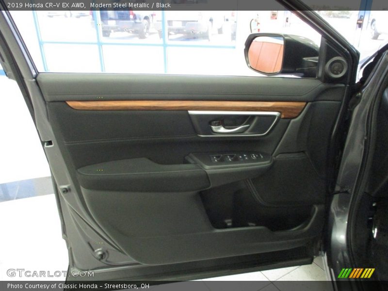 Modern Steel Metallic / Black 2019 Honda CR-V EX AWD