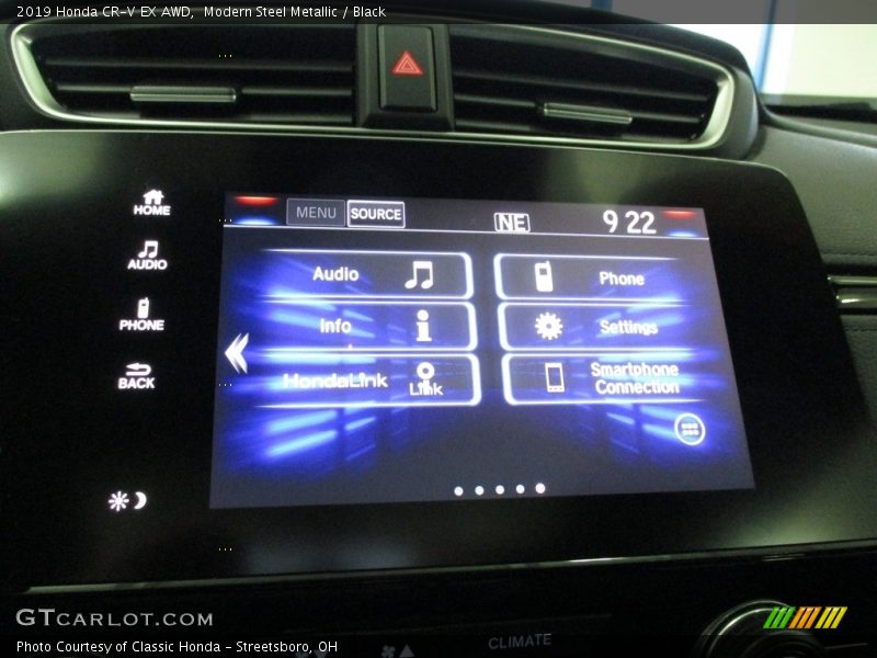 Modern Steel Metallic / Black 2019 Honda CR-V EX AWD