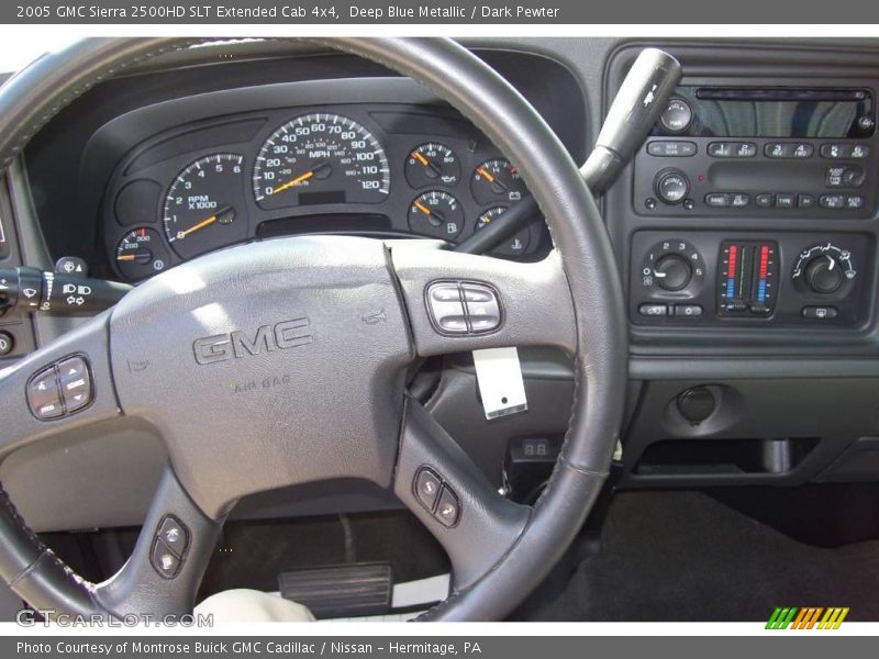 Deep Blue Metallic / Dark Pewter 2005 GMC Sierra 2500HD SLT Extended Cab 4x4